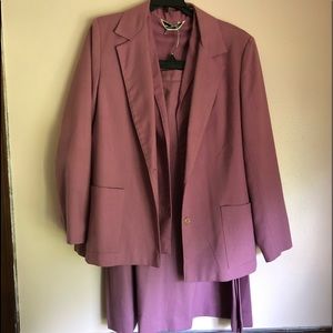 3-piece plum suit